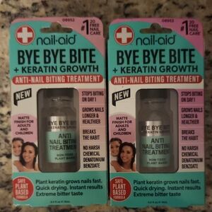 2 Bottles nail-aid Bye Bye Bite Anti-Nail Biting Treatment